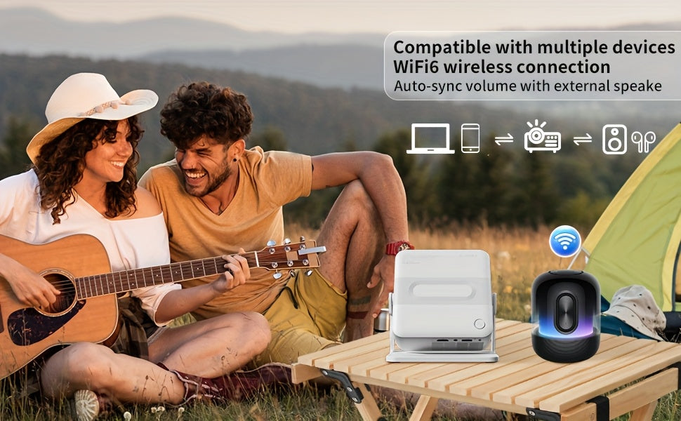 HA109 Mini Projector Android 11 - 720P 4K WiFi BT Home Theater