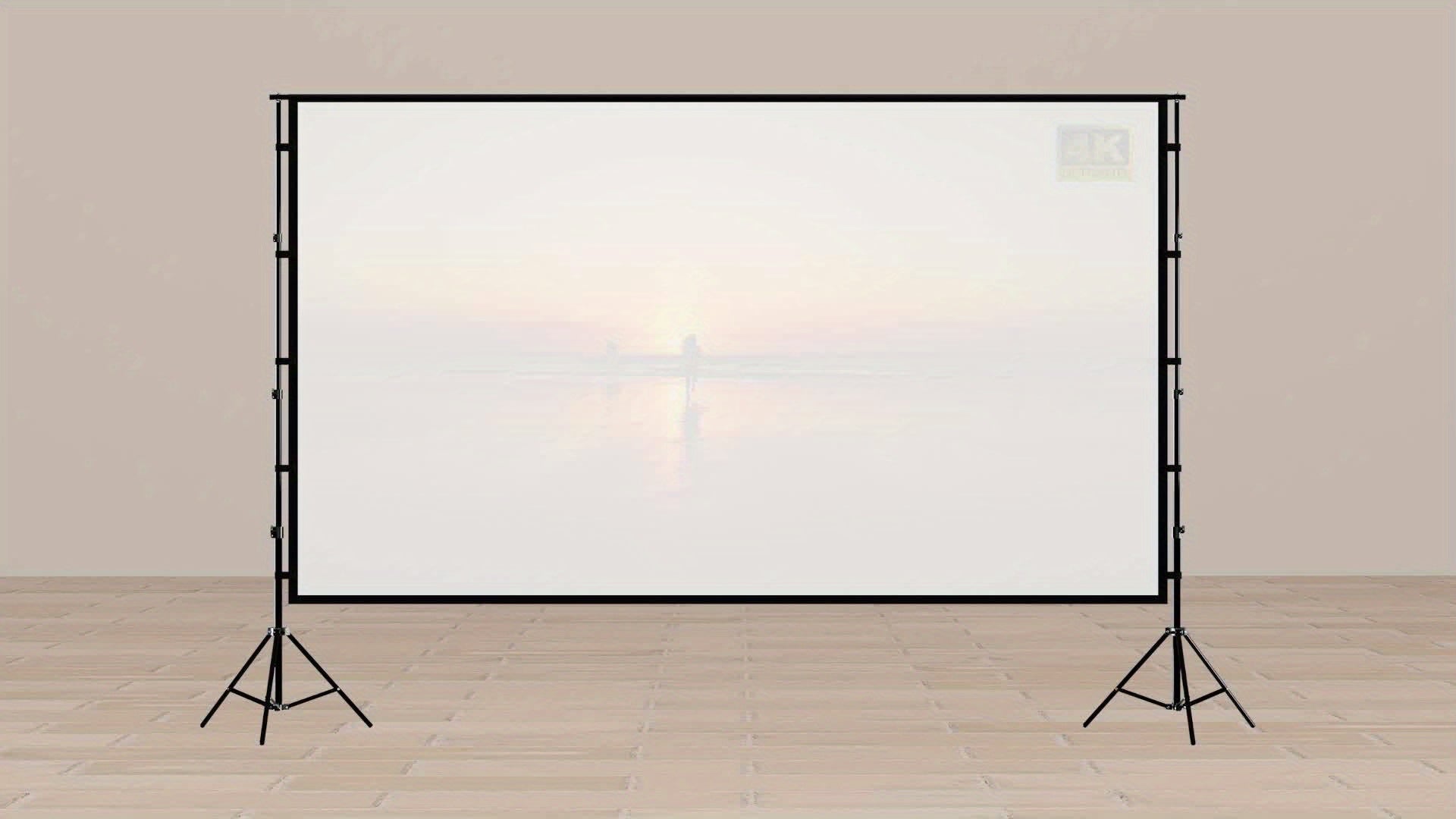 Pantalla de Proyección 100-150" 4K 16:9 con Soporte y Bolsa