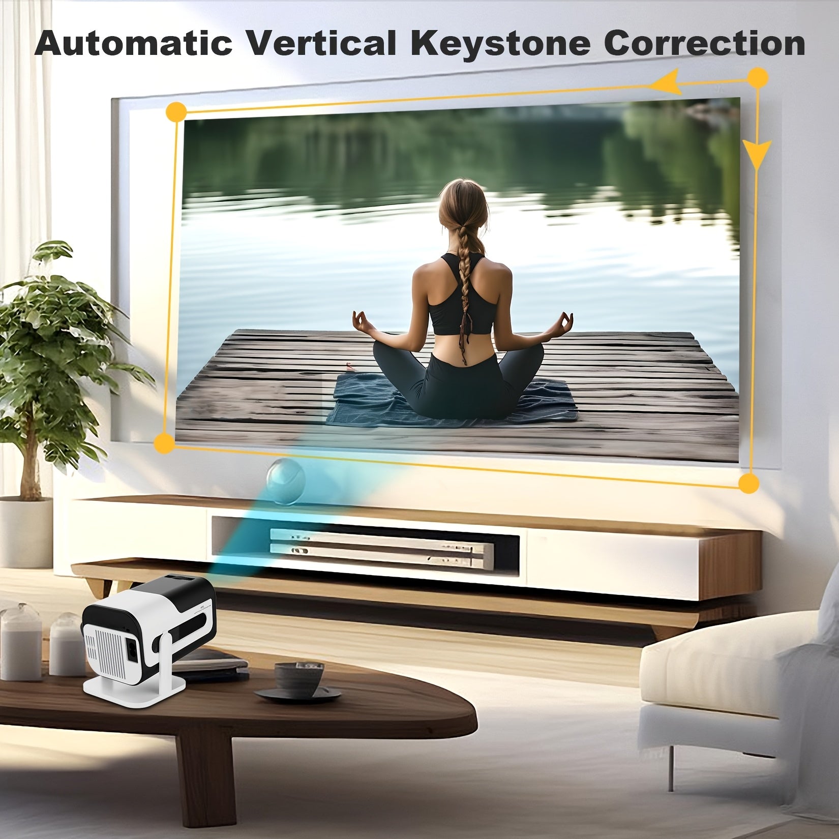 Mini Projector 4K WiFi6 BT5.0 - Android 11.0 Portable Home Theater