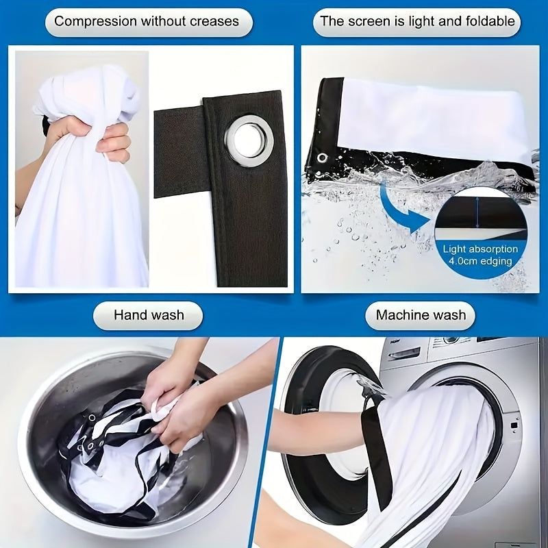 Pantalla de Proyección 4K 3D 100" Portátil Plegable