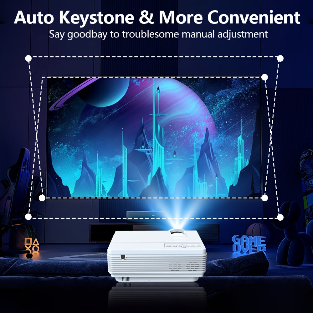 1080P 4K Portable Projector - WiFi 5G Home Theater