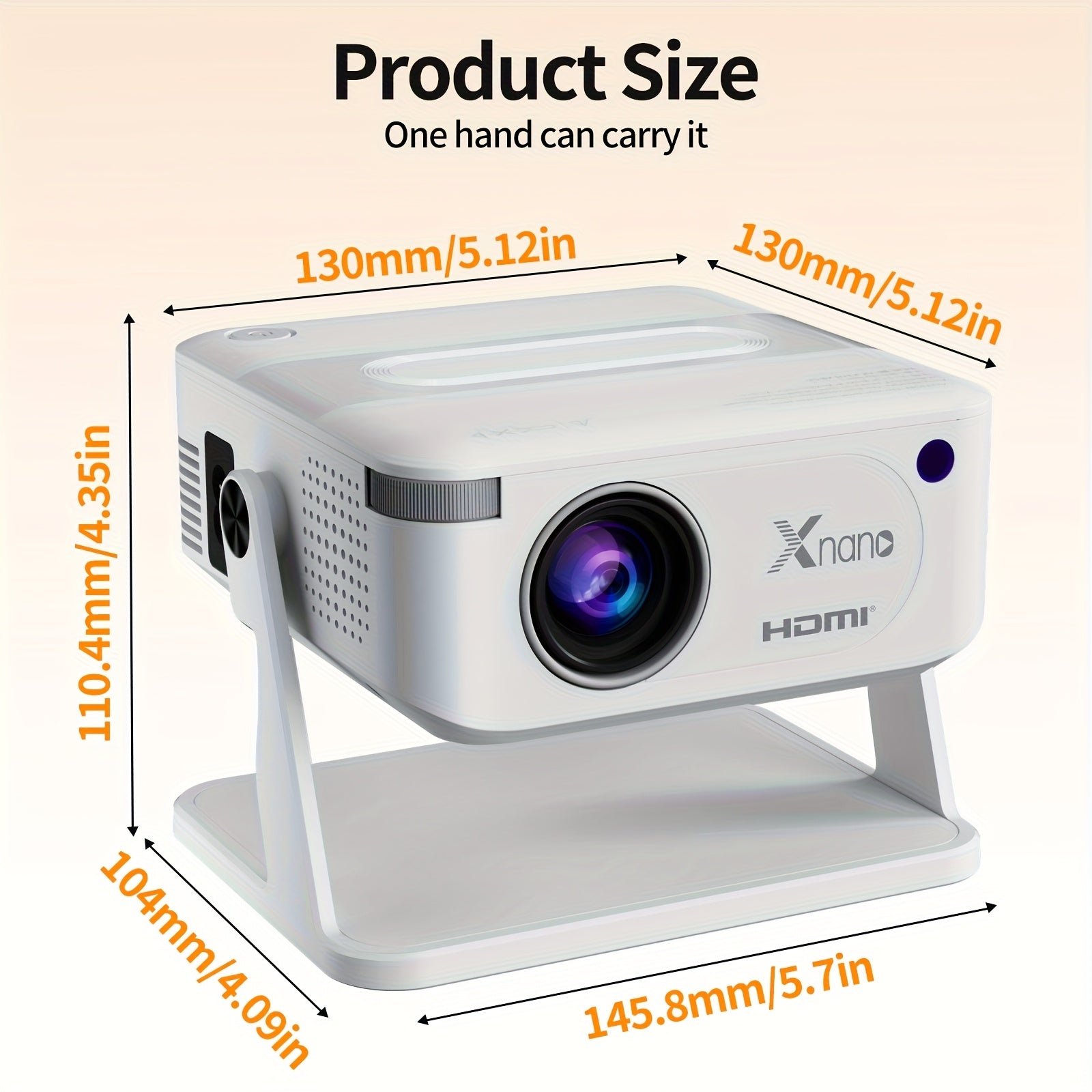 HA109 Mini Projector Android 11 - 720P 4K WiFi BT Home Theater
