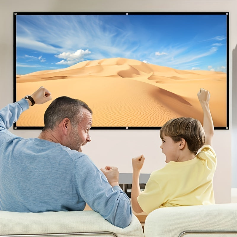 Pantalla de Proyección HD 72" 16:9 Plegable Anti-Arrugas