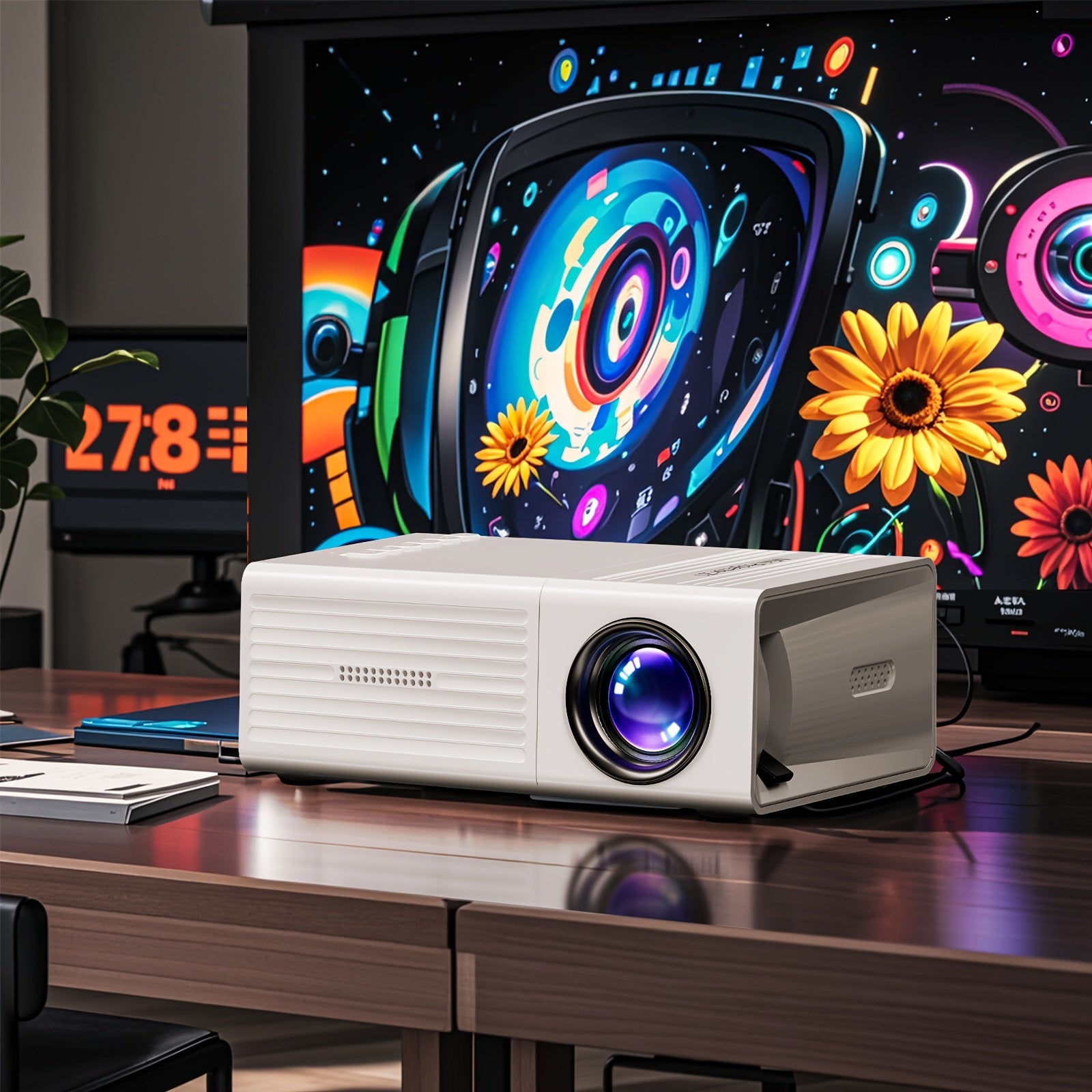 Mini HD Projector 3D Ready - LCD Portable Home Theater & Outdoor