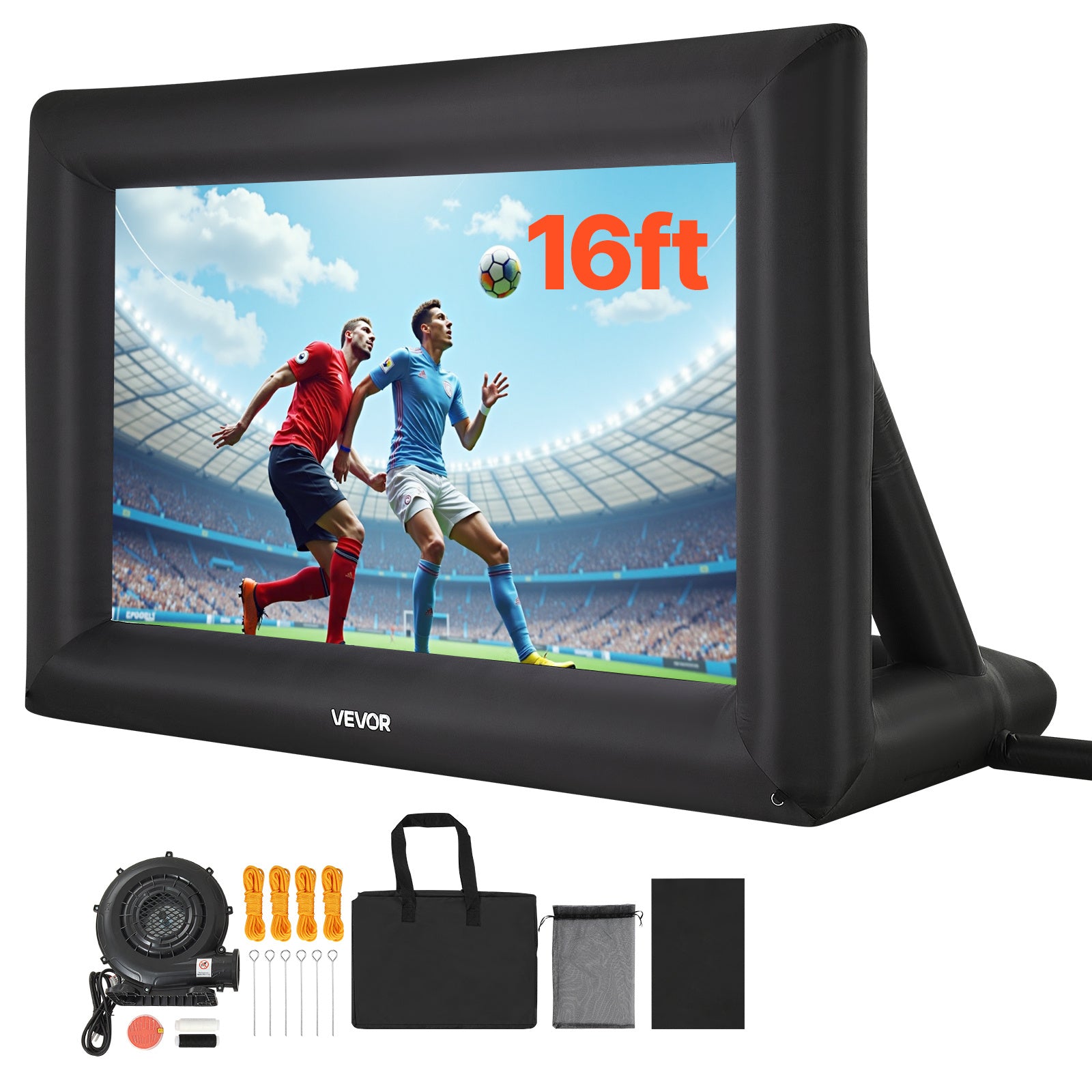 Pantalla Inflable para Proyector 14-20FT con Soplador 120-250W