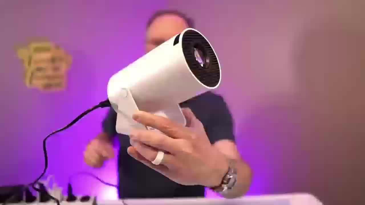 HY300 Pro Mini Projector - 4K Android 11.0 Smart Projector with Netflix & YouTube