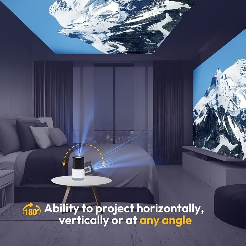 Mini Projector 4K WiFi6 BT5.0 - Android 11.0 Portable Home Theater
