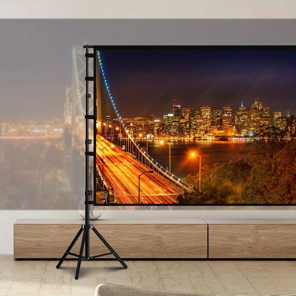 Pantalla de Proyección 100-150" 4K 16:9 con Soporte y Bolsa